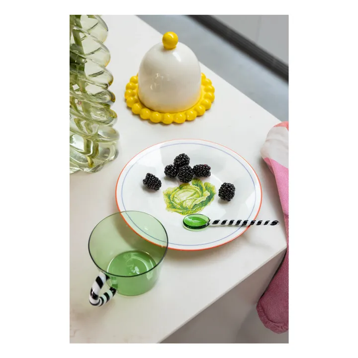 Cuillères en verre Duet - Set de 4 | Vert- Image produit n°1