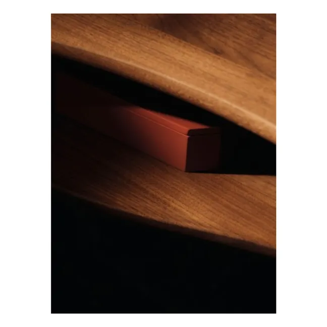 Caja de bambú FSC Nova  | Rojo