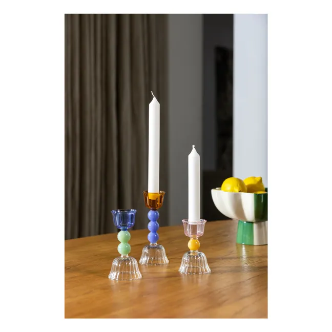 Pearl candlestick | Blue