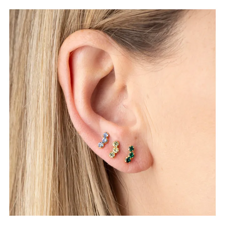 Boucles d'Oreilles Gaston | Vert pâle- Image produit n°1