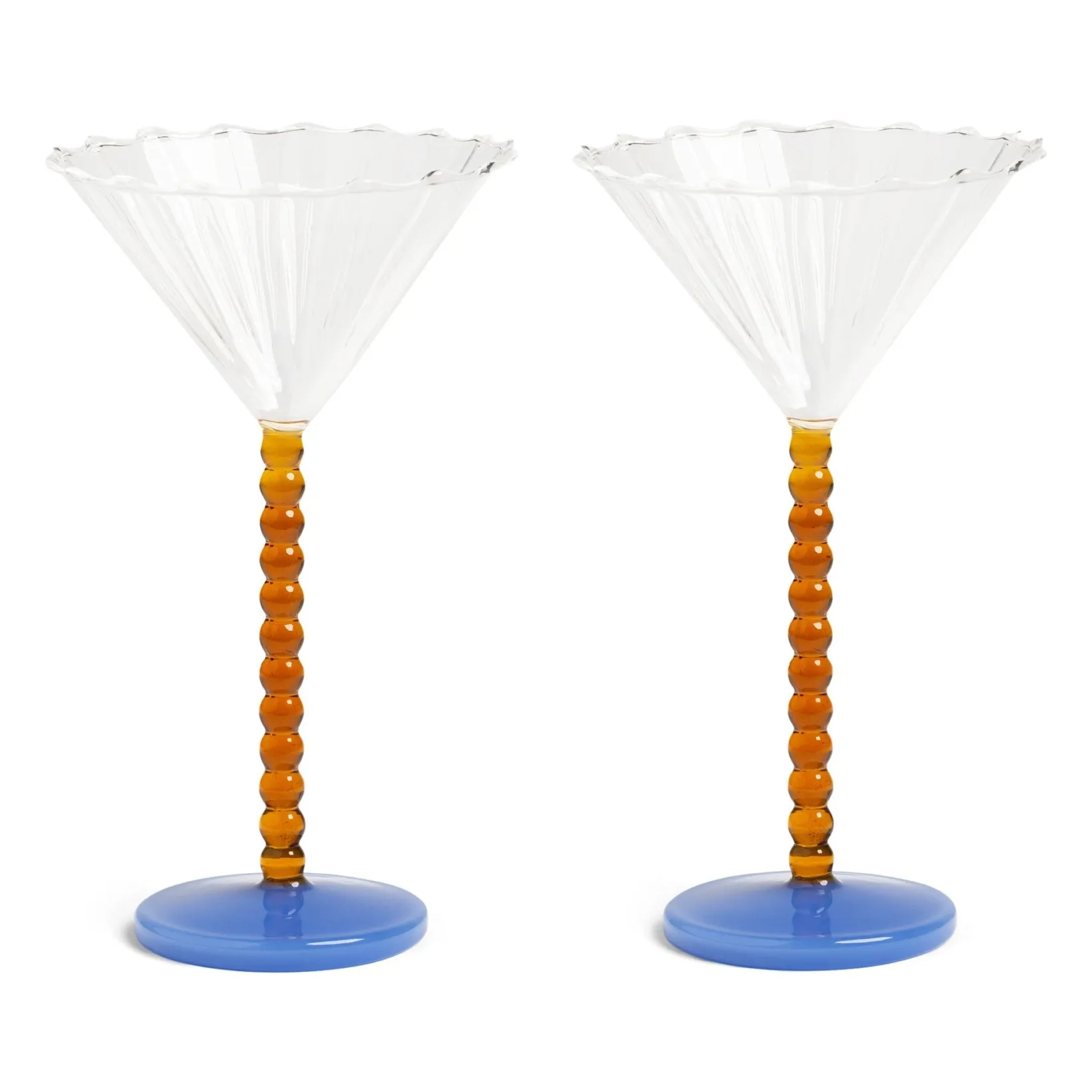 &Klevering Amber Pearl Cups - Set Of 2
