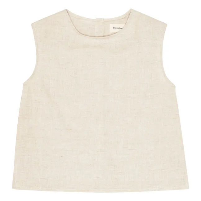 Top Vida Lino y Algodón Ecológico | Beige