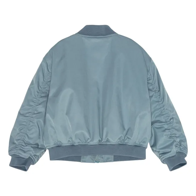 Adrian Recycled Fiber Bomber | Light Blue