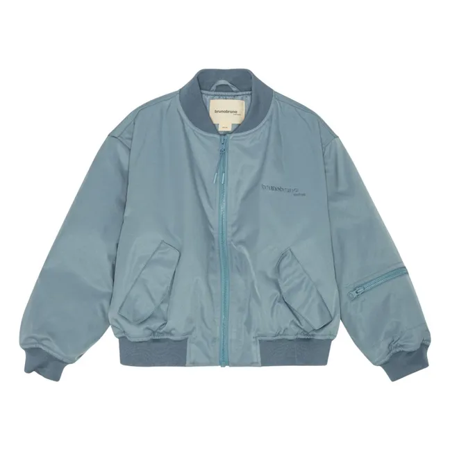 Adrian Recycled Fiber Bomber | Light Blue