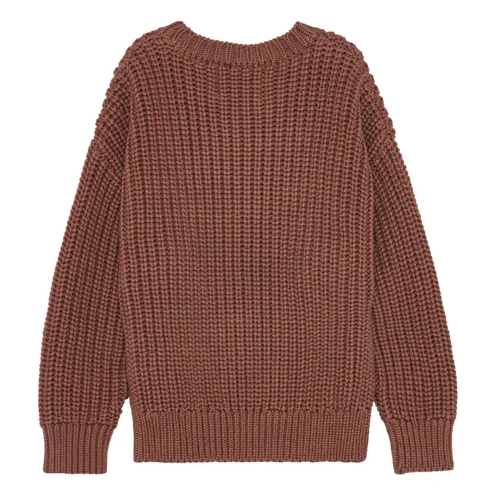 Pull Sienna Coton Bio | Bordeaux- Image produit n°2