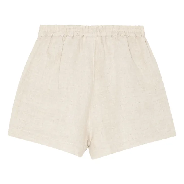 Theo Shorts Linen and Organic Cotton | Beige