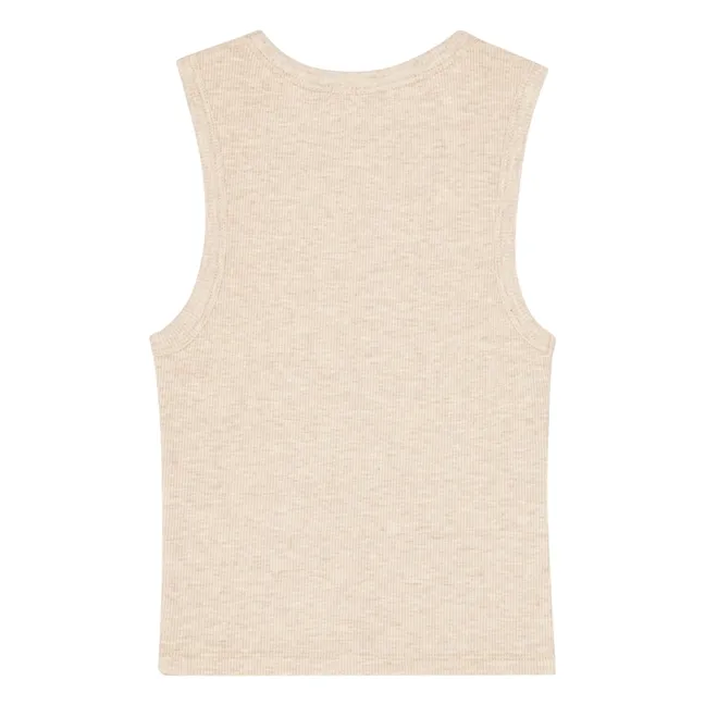 Camiseta de tirantes Elliot Algodón orgánico | Blanco Roto