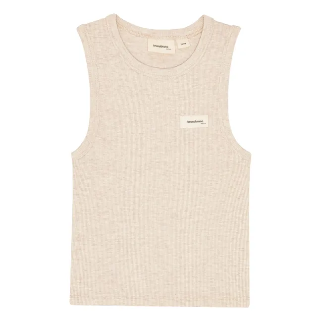 Camiseta de tirantes Elliot Algodón orgánico | Blanco Roto