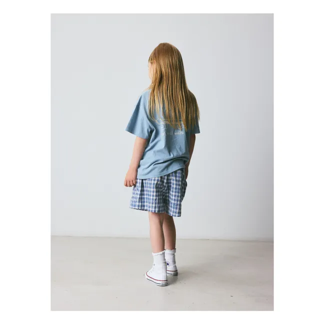 T-shirt Nanna Skateboard Coton Bio | Bleu Clair