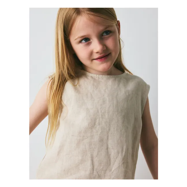 Top Vida Lino y Algodón Ecológico | Beige