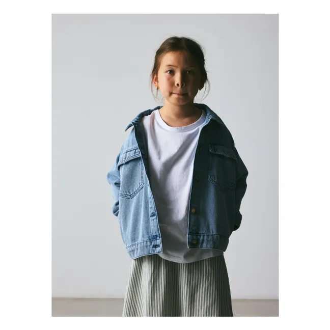 Chaqueta Lou Denim de algodón orgánico | Azul Claro