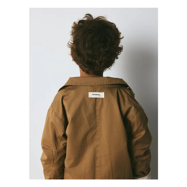 Manteau Axel Coton Bio | Marron