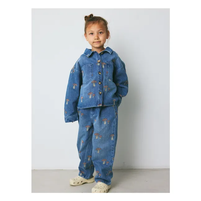 Jean Dorethy Champignons Rouge Coton Bio | Bleu