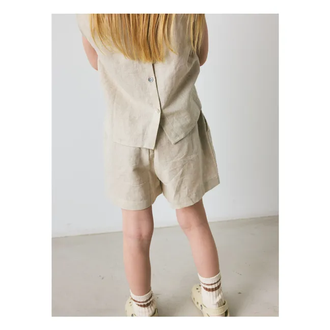 Short Theo Lin et Coton Bio | Beige