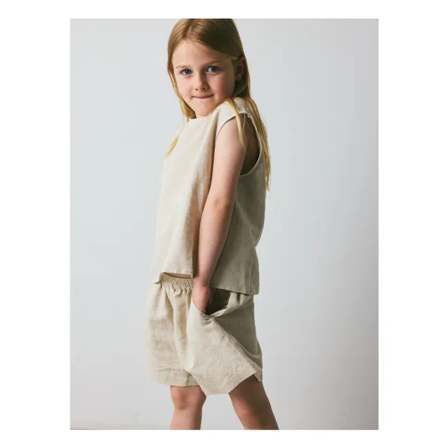 Short Theo Lin et Coton Bio | Beige