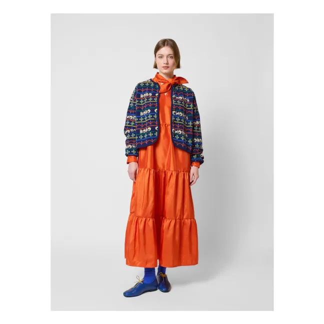 Strickjacke Bobo Choses Wolle und recycelte Fasern - Damen-Kollektion | Navy