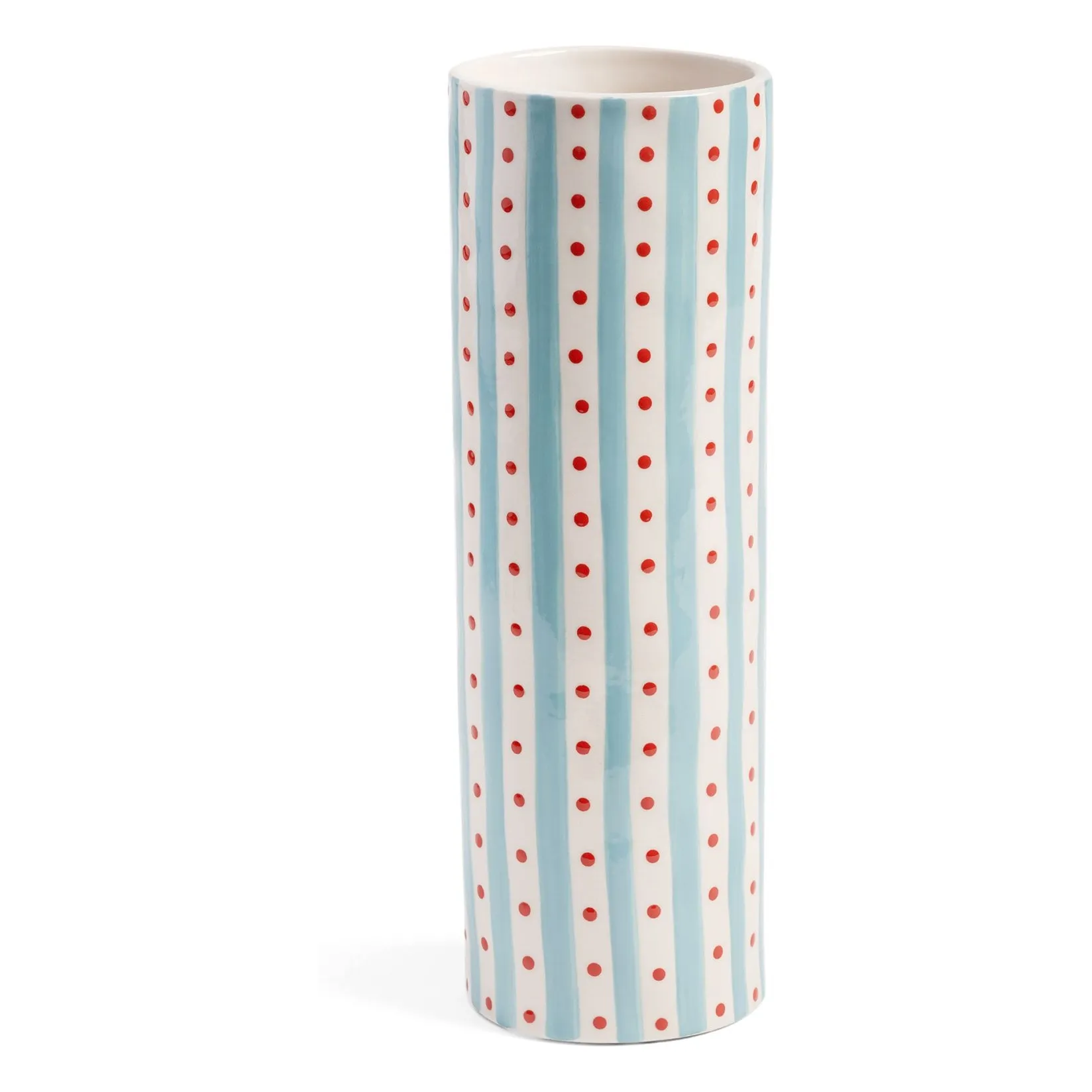&Klevering Light Blue Clash Dot Vase