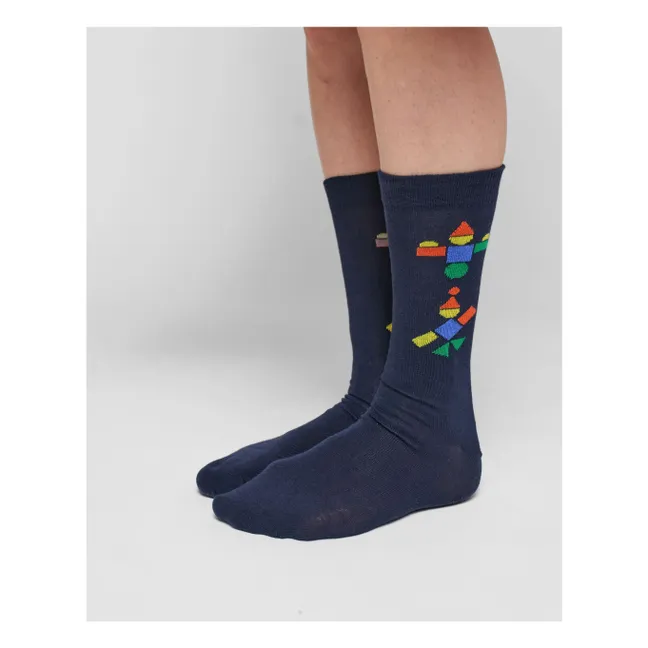 3 Pares de Calcetines Happy de Algodón Ecológico - Colección Mujer | Verde