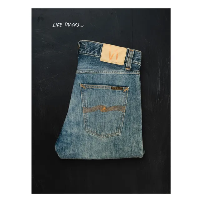 Jean Gritty Jackson Thriller | Bleu délavé