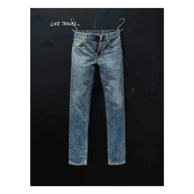 Jean Gritty Jackson Thriller | Bleu délavé