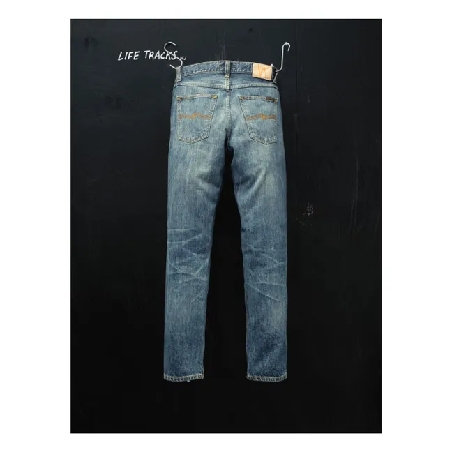 Jean Gritty Jackson Thriller | Bleu délavé