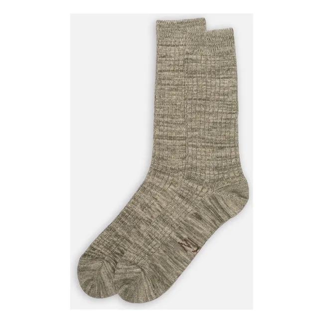 Socken Rasmusson Rib | Kaki