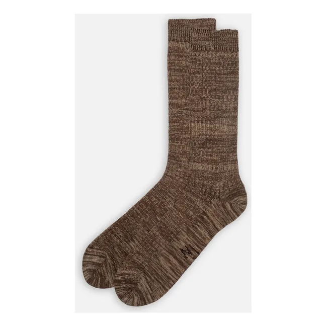 Chaussettes Rasmusson Rib | Marron