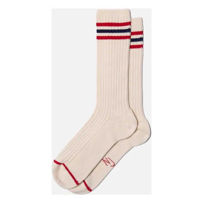 Retro Tennis Socks | White