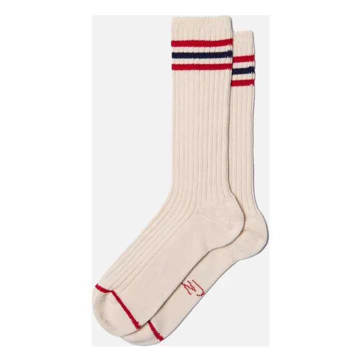 Chaussettes Tennis Retro | Blanc- Image produit n°1