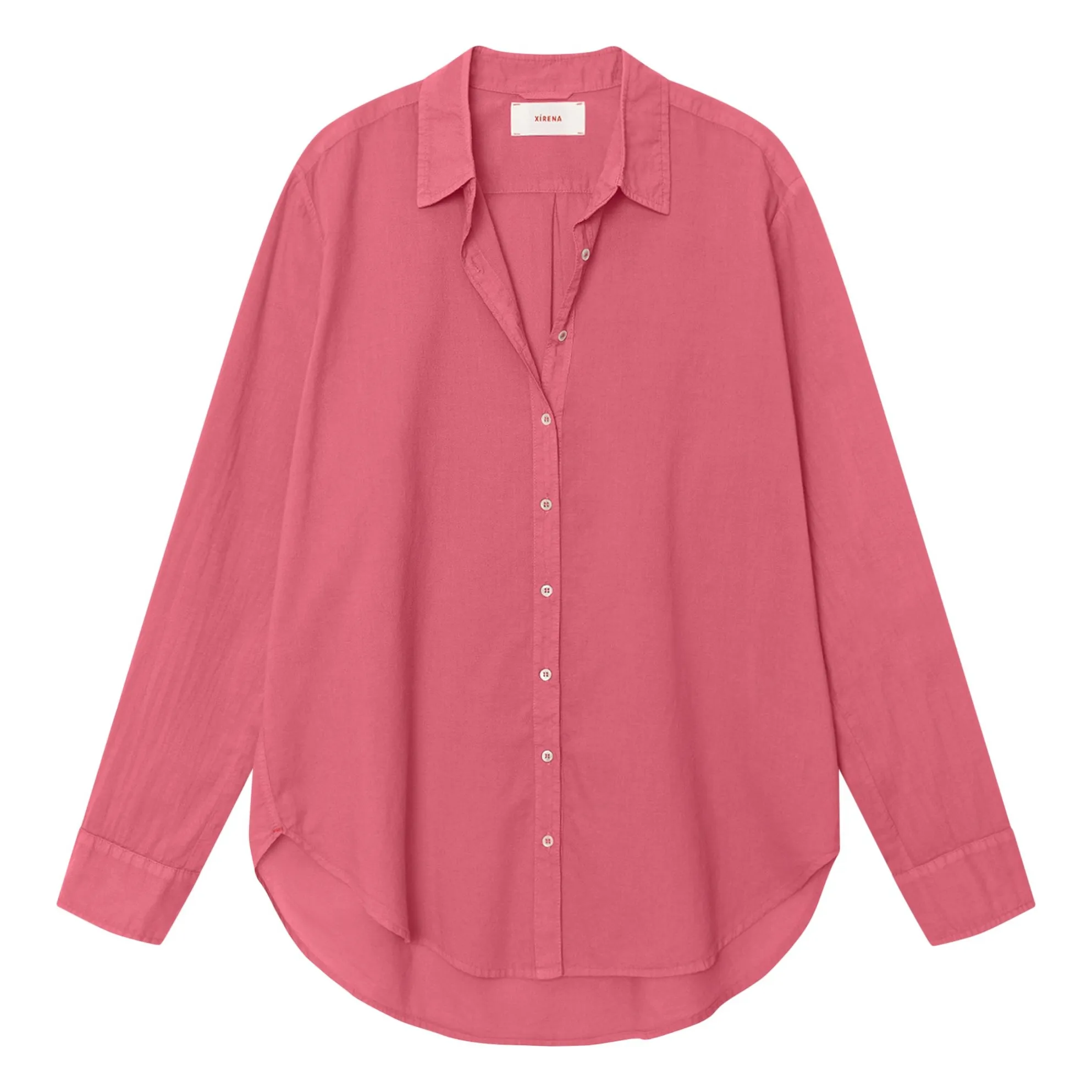 Xirena Framboise Beau Popeline De Coton Shirt
