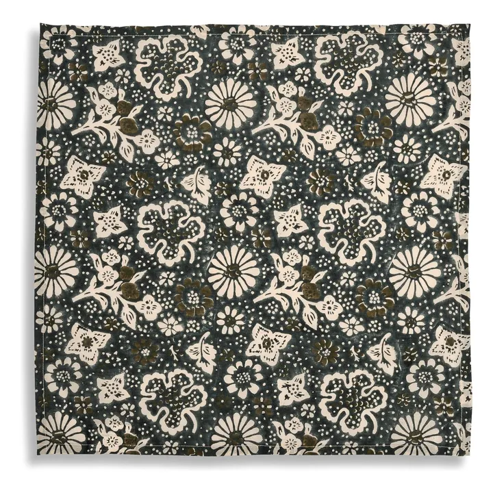 Serviette de table en coton Impro Kaki- Image produit n°0