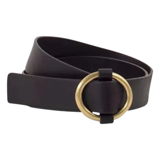Ceinture Tisao Cuir Tannage Végétal | Noir