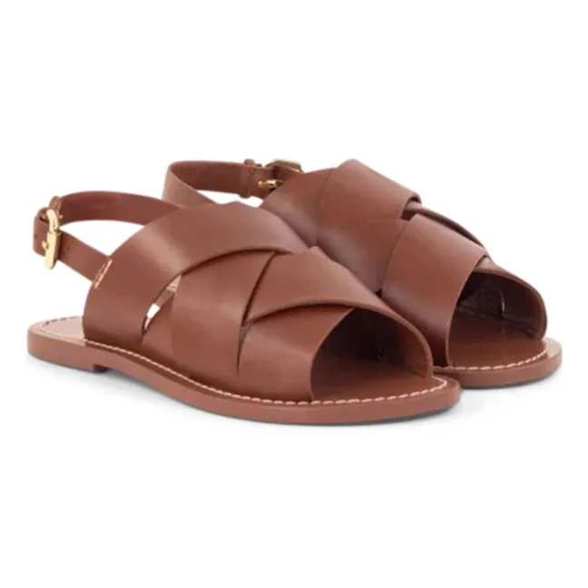 Sandalias de piel Tiznit | Camel