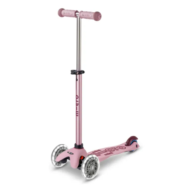 Trottinette évolutive Mini Micro Deluxe Rock&Go LED | Vieux Rose