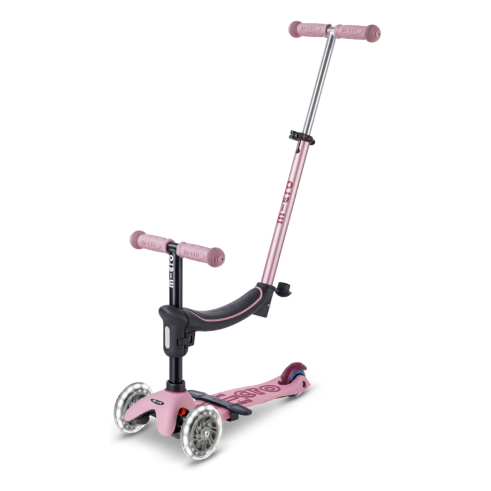 Trottinette évolutive Rock&Go LED | Vieux Rose- Image produit n°4
