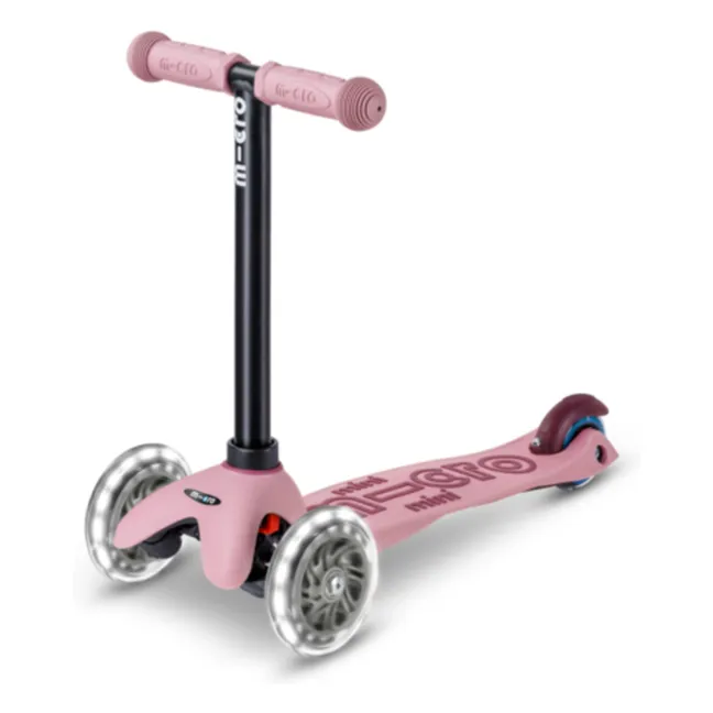 Trottinette évolutive Mini Micro Deluxe Rock&Go LED | Vieux Rose