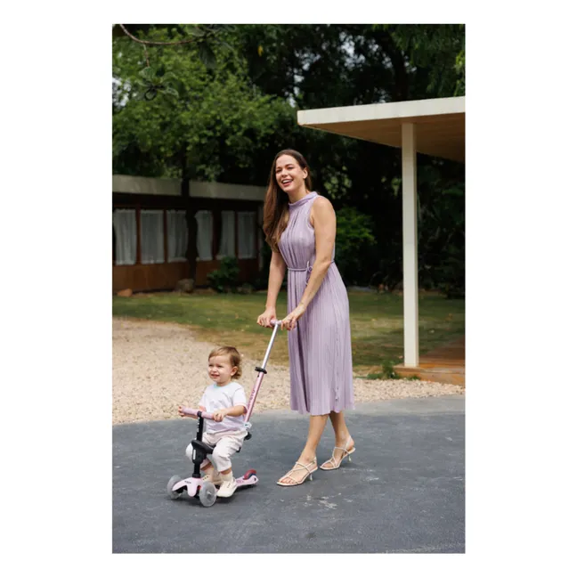 Trottinette évolutive Mini Micro Deluxe Rock&Go LED | Vieux Rose