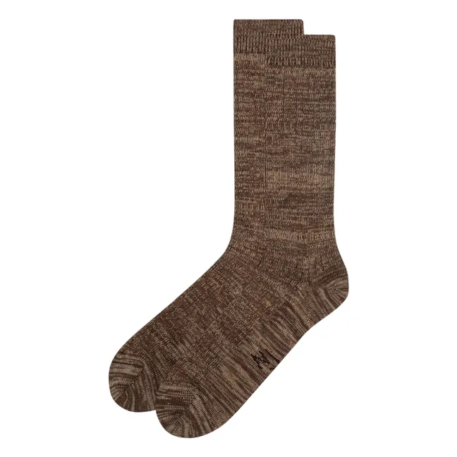 Chaussettes Rasmusson Rib | Marron