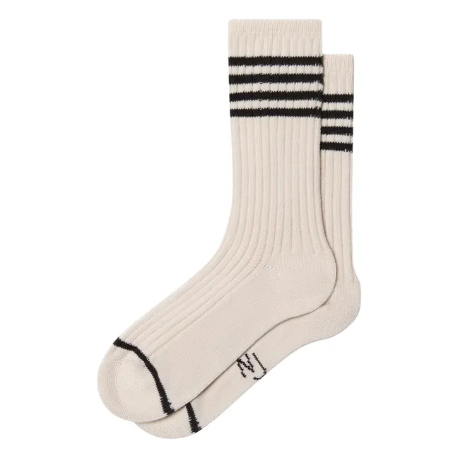 Tennissocken Stripe | Weiß