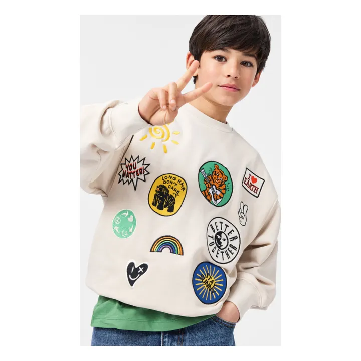 Sweat Mar Patchs | Ecru- Product image n°2