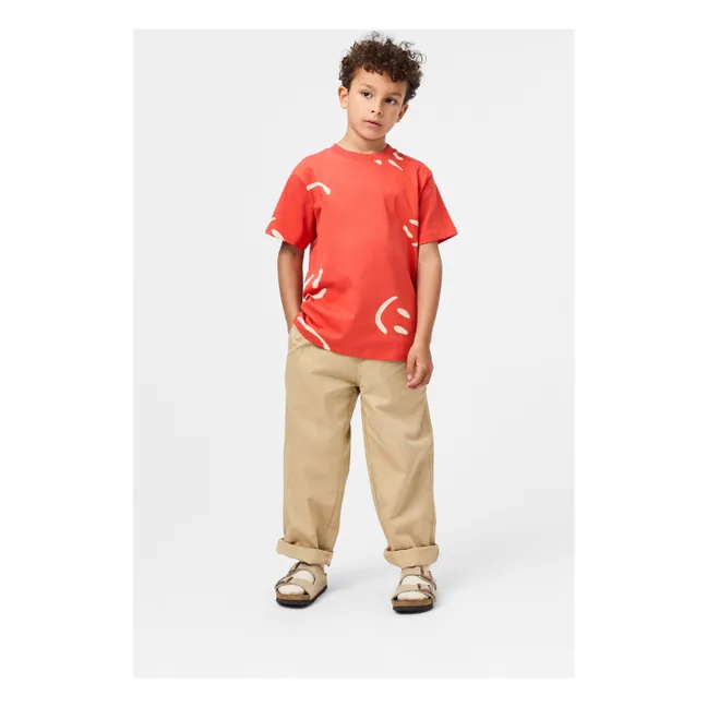 Pantalones de algodón orgánico Aster | Beige