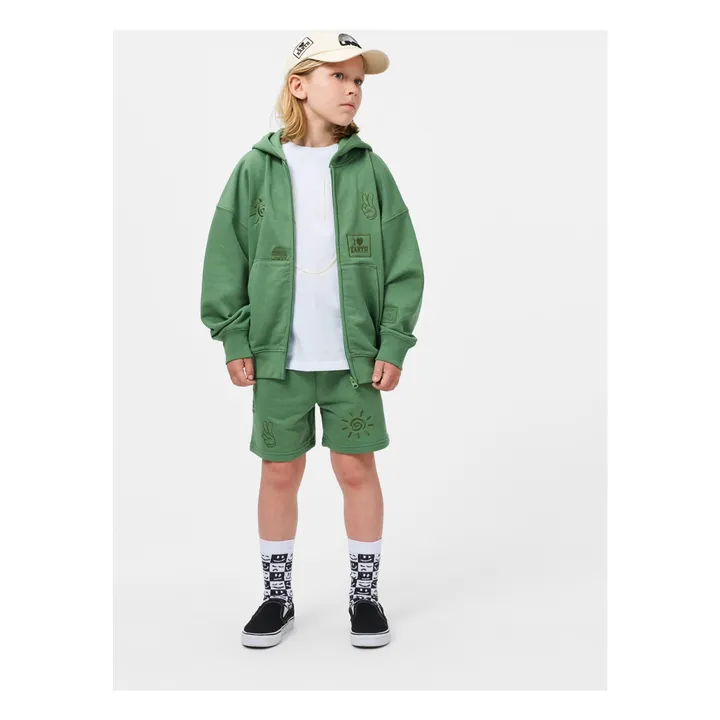 Short Brodé Amil | Vert- Image produit n°1