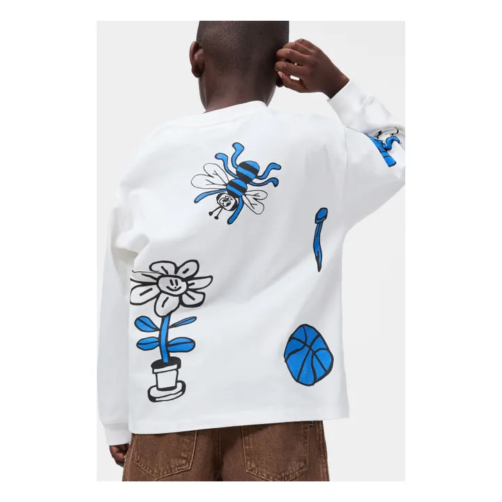 T-shirt Rube Dessins Coton Bio | Blanc- Image produit n°2