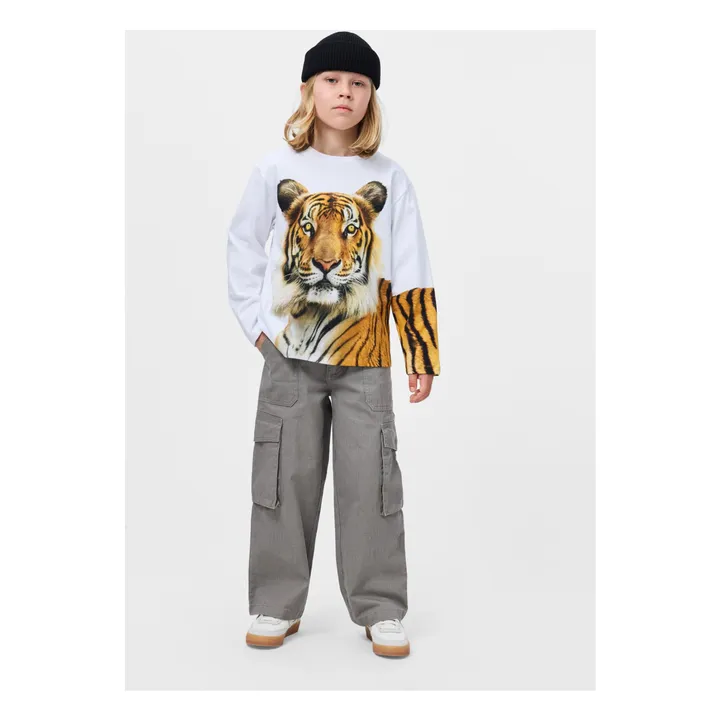 T-shirt Rollo Tigre Coton Bio | Blanc- Image produit n°1