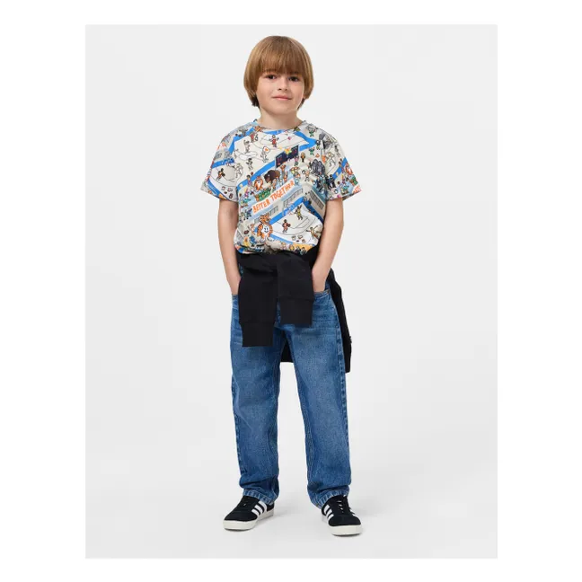 Ralphie Basketball organic cotton T-shirt | Ecru