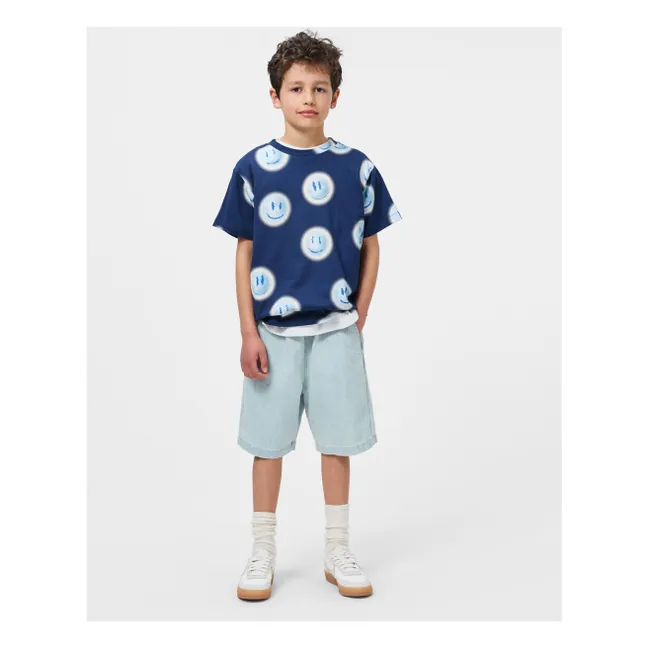 T-shirt Riley Smileys Coton Bio | Bleu marine