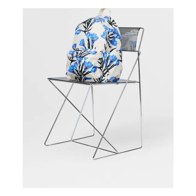 Mio Damier Recycled Fiber Backpack | Ecru