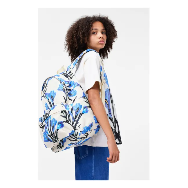 Mio Damier Recycled Fiber Backpack | Ecru