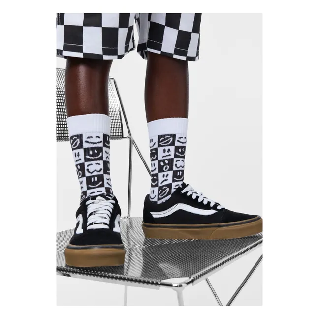 Lot de 2 Paires de Chaussettes Norman Damier | Bleu