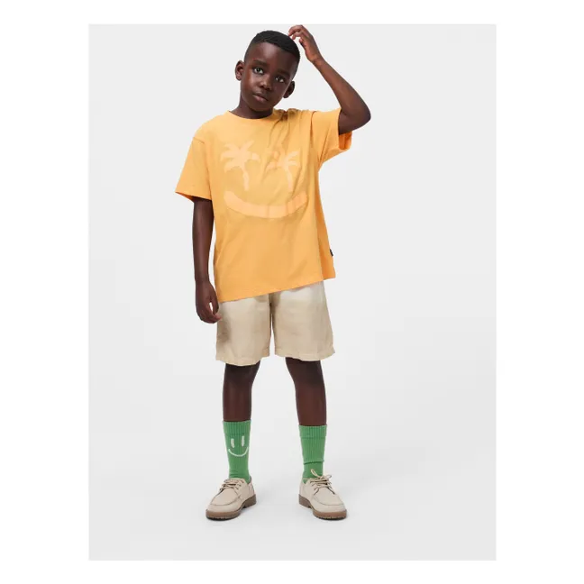 T-shirt Riley Palm Smile Coton Bio | Orange